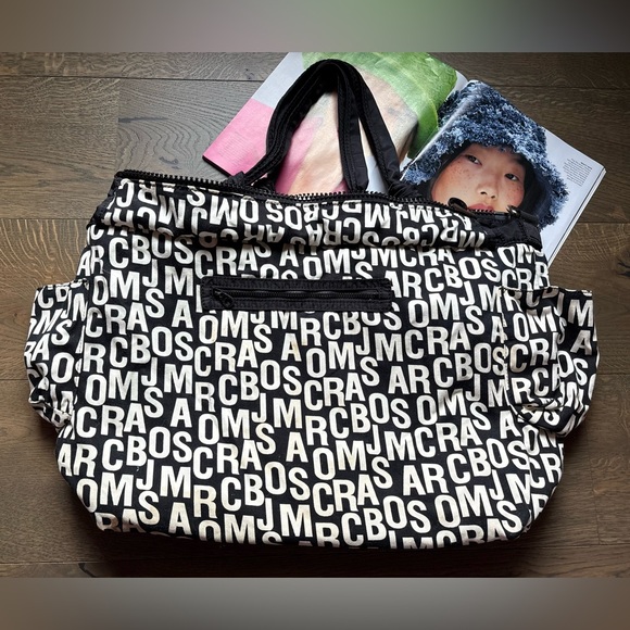 Marc By Marc Jacobs Eliza Nylon Travel Crossbody Tote Bag In Black - Picture 13 of 16